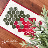 Christmas Hexie Charm Runner Kit