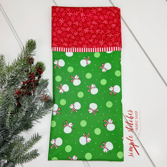 Snowman Toss Pillowcase Kit with Free Pattern