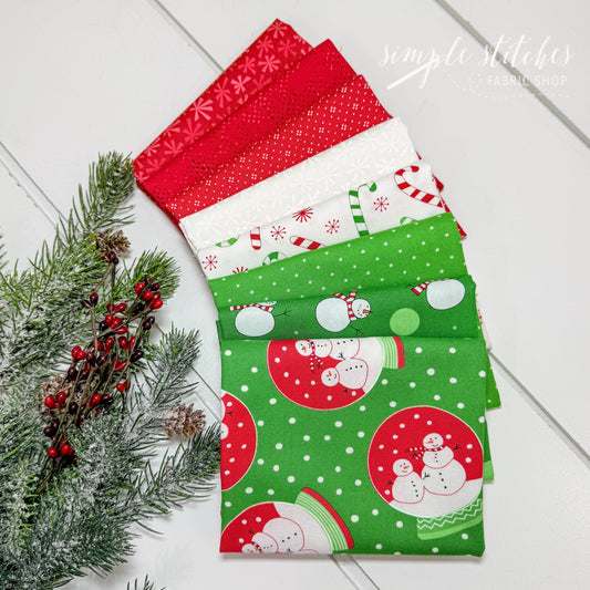 Snow Time Simple Bundle (8) Fat Quarter Bundle
