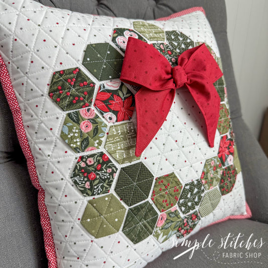 A Hexie Christmas Pillow Paper Pattern - WHOLESALE (Set of 10)