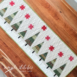 Snowy Pines Table Runner Kit - Light Backing