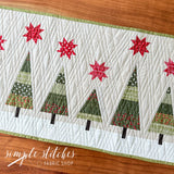 Snowy Pines Table Runner Kit - Light Backing