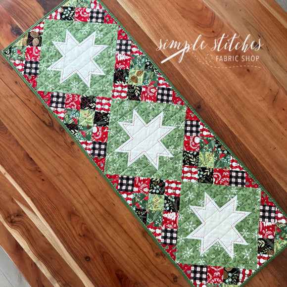 Country Star Runner Kit - Snowmen Backing
