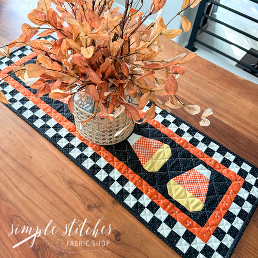 Candy Corn Season Runner Kit- Black Backing