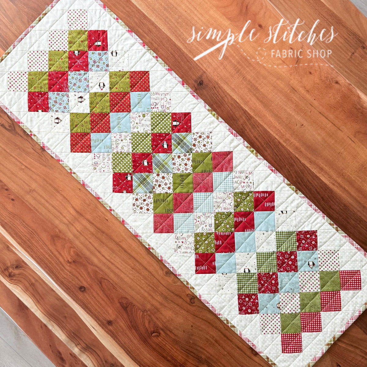 Ducks in a Row - Green Backing