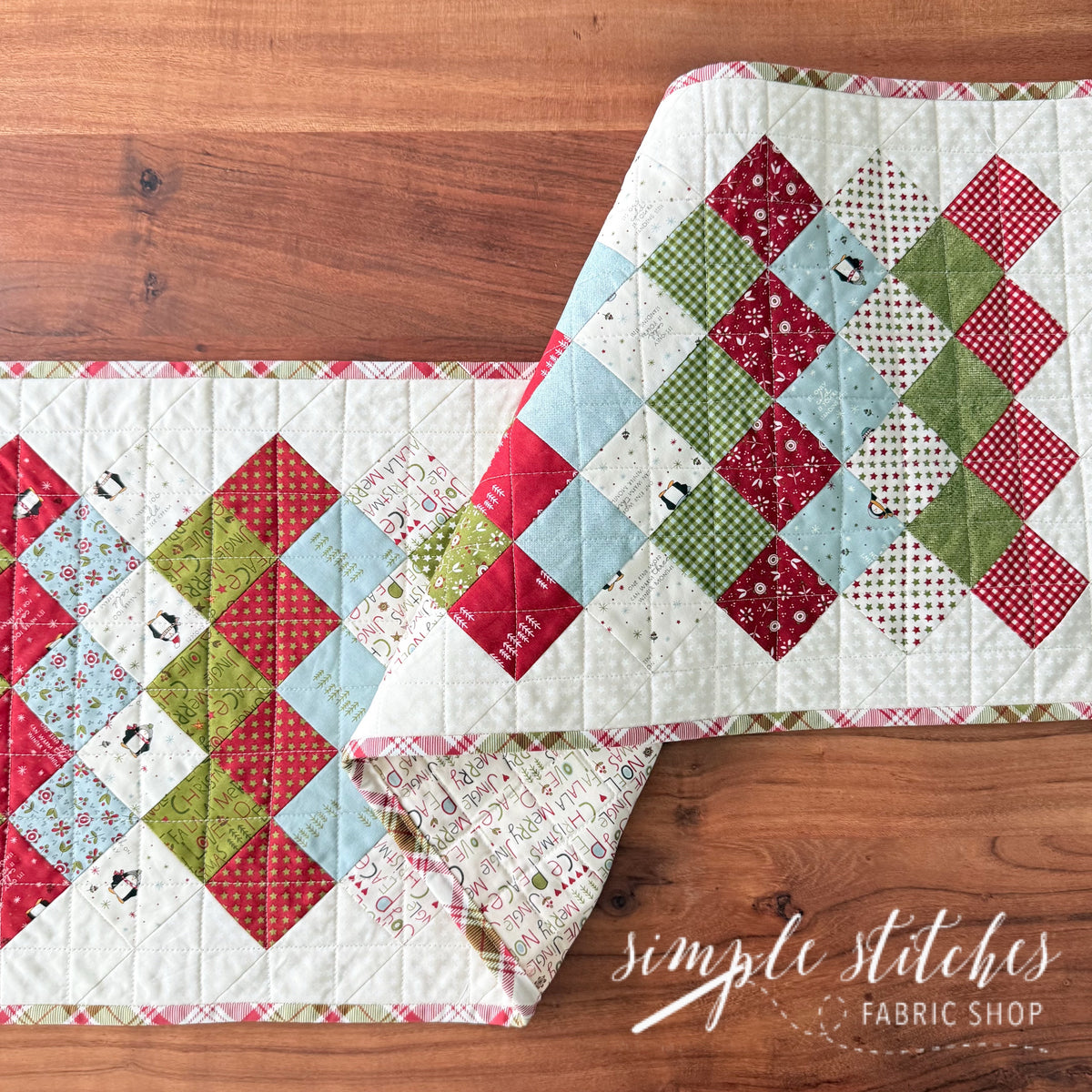 Ducks in a Row - Green Backing