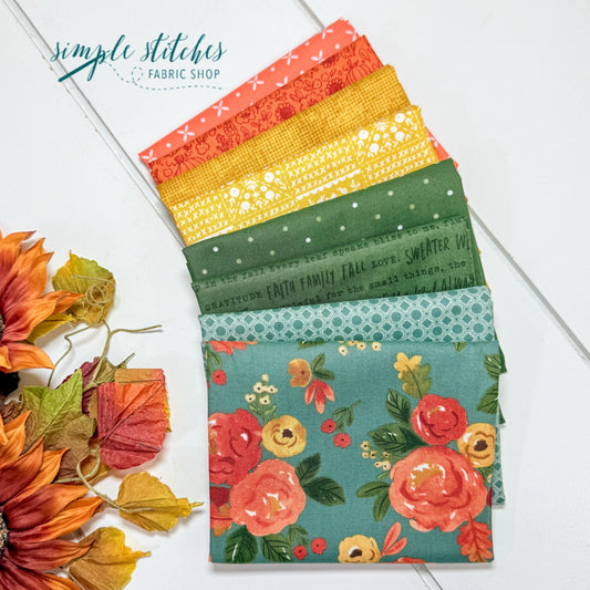 Happy Fall Simple Bundle (8) Fat Quarter Bundle