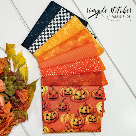 Jack O' Lantern Simple Bundle (8) Fat Quarter Bundle