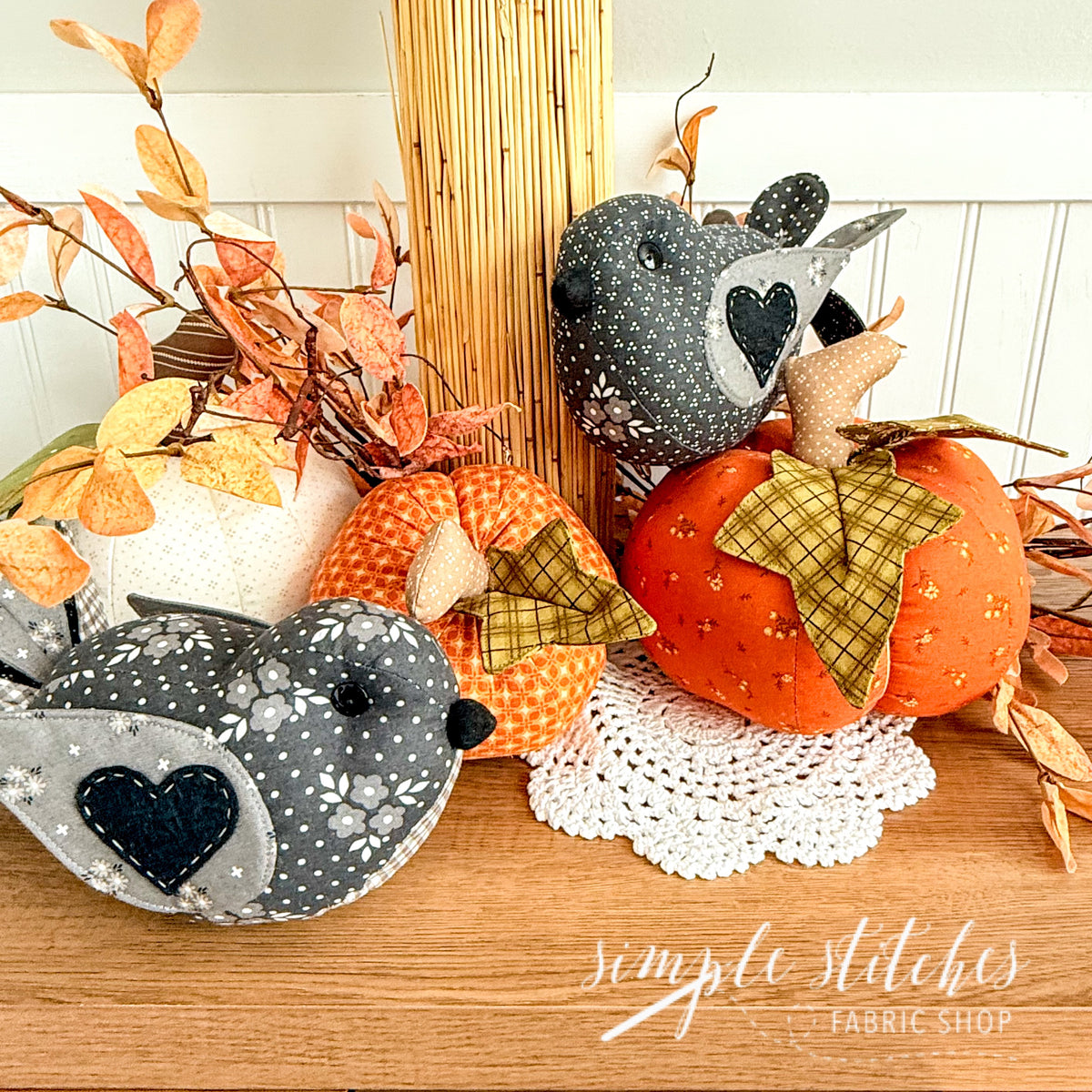 Black Birds (Love Birds) Kit - Sunbonnet