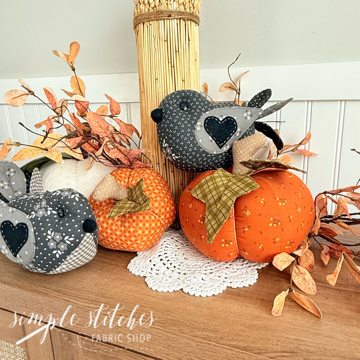 Black Birds (Love Birds) Kit - Sunbonnet