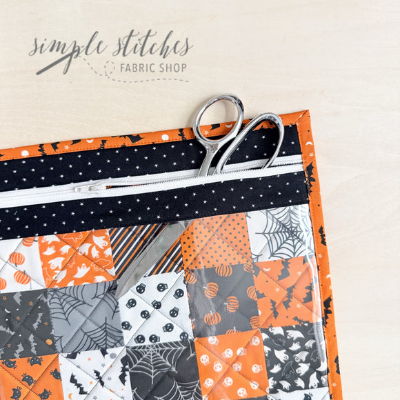 Halloween Clear Vinyl Bag - made by Myra