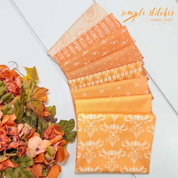 Soft Orange Simple Bundle (8) Fat Quarter Bundle