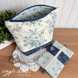 Breathtaking Blues Take Along Project Bag - Made by Janette