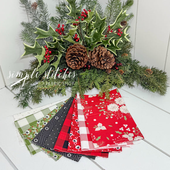 That’s a Wrap Christmas Collection #1 - Hands On Design & Summer House Stitch Workes- Simple Bundle (9) Fat 1/8 Bundle