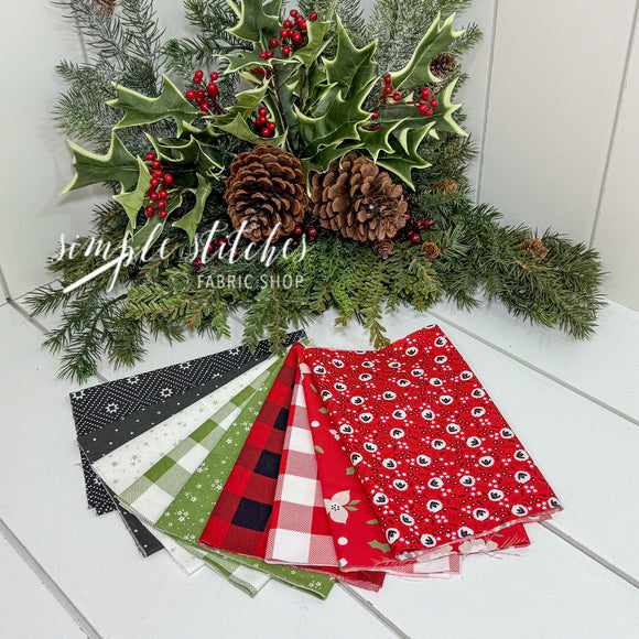 That’s a Wrap Christmas Collection #2 - Hands On Design & Summer House Stitch Workes- Simple Bundle (9) Fat 1/8 Bundle