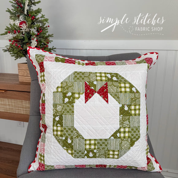 Christmas Wreath Pillow Kit