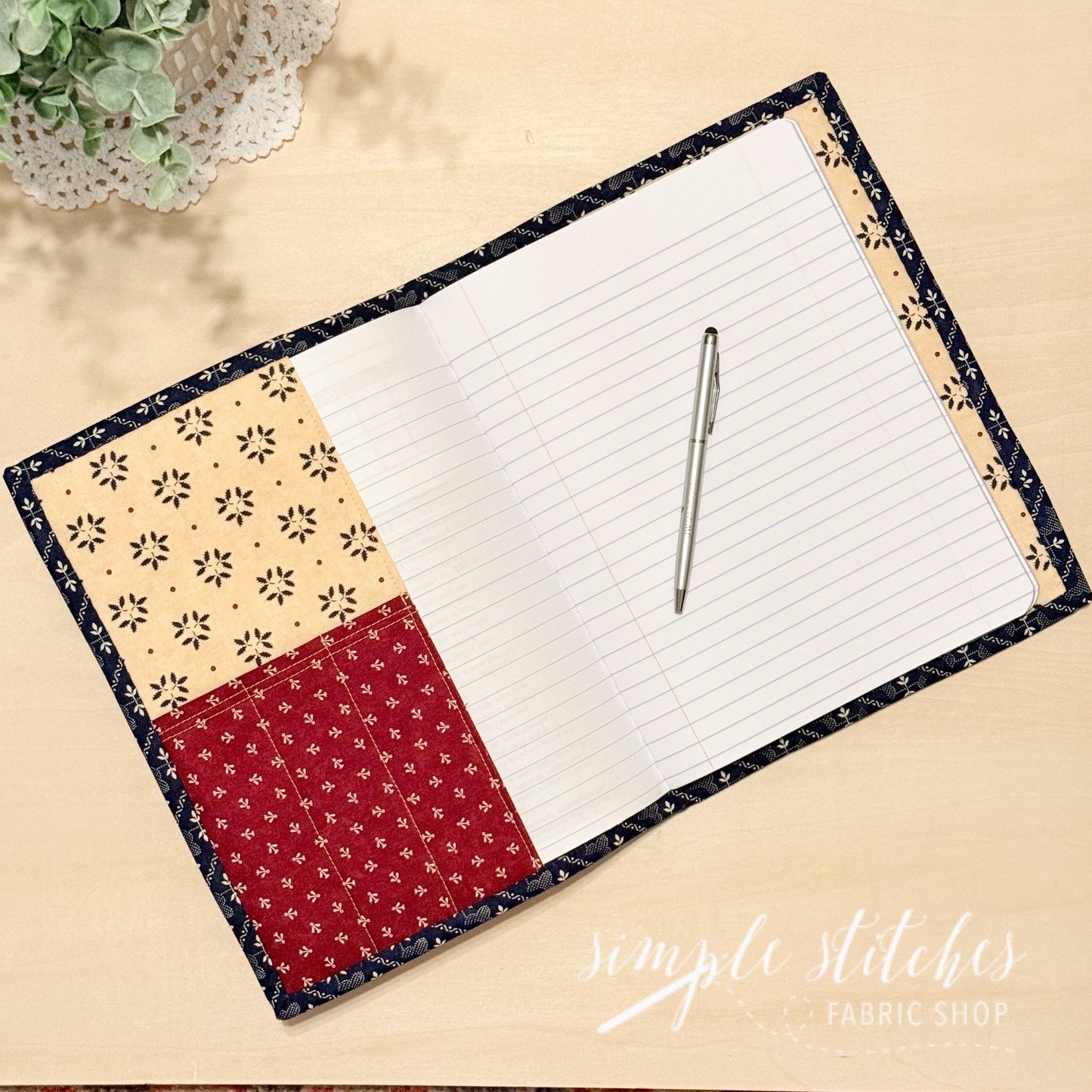 Stitch & Scribble Notebook Cover Kit -Wheatland