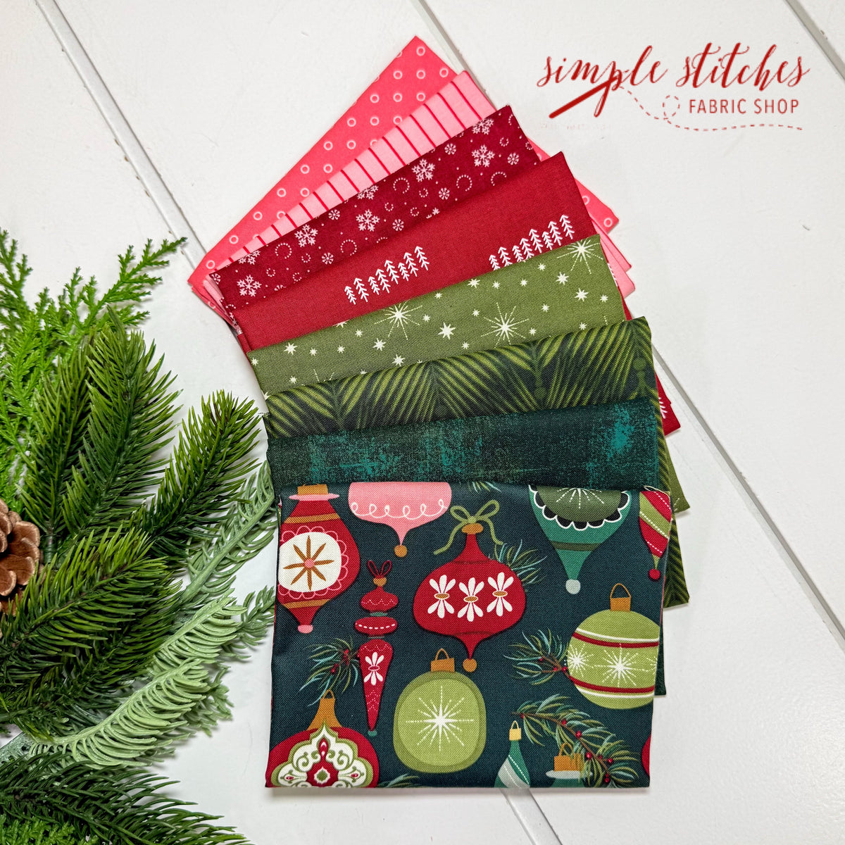 Vintage Ornaments Simple Bundle (8) Fat Quarter Bundle