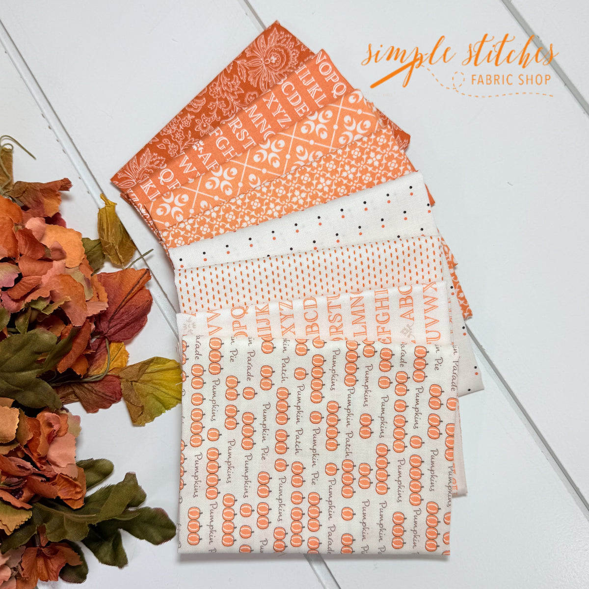 Pumpkin Parade Simple Bundle (8) Fat Quarter Bundle