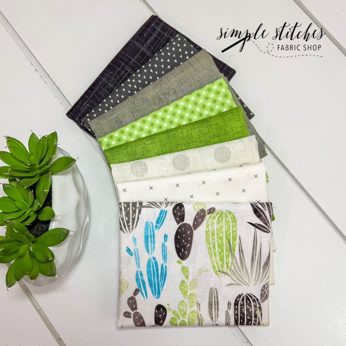 Cactus Garden Simple Bundle (8) Fat Quarter Bundle