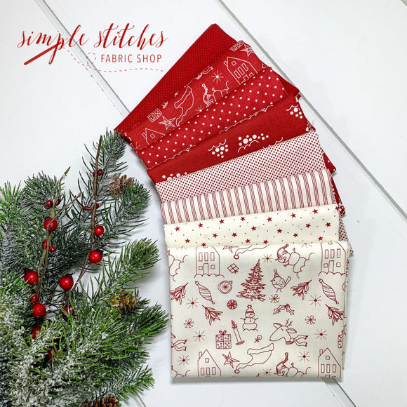 Christmas Memories Simple Bundle (8) Fat Quarters