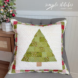 Chilly Christmas Tree Pillow Kit - Black Backing