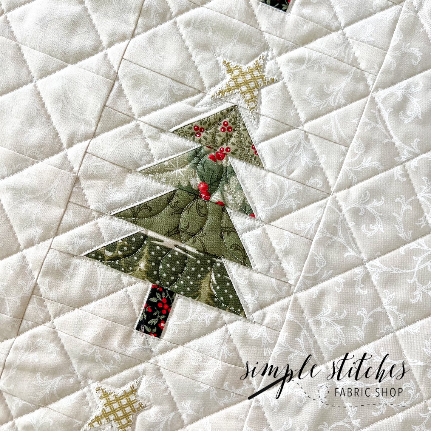 Those Trees Runner - Black Present Backing