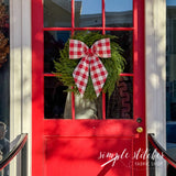 Vintage Charm Bow - Red Gingham