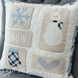 Up North Snowman Pillow - made by Janette