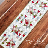 Hopscotch Table Runner Kit - Red Backing