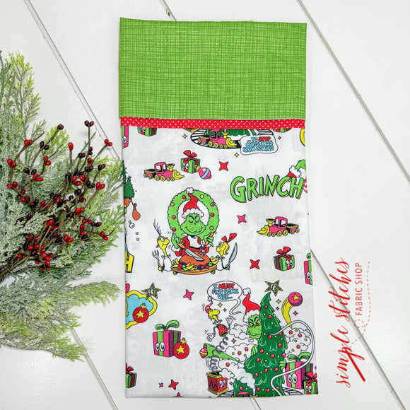 Grinch Stole Christmas Pillowcase Kit with Free Pattern