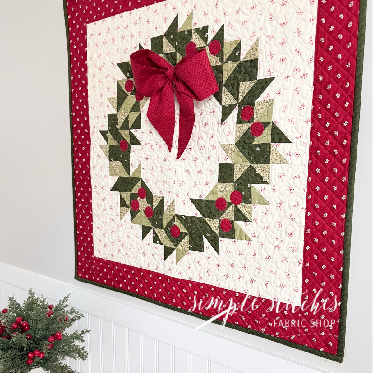 Joy Wreath Mini Quilt Kit