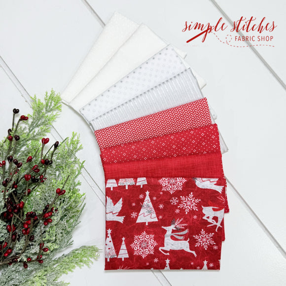 Reindeer Simple Bundle (8) Fat Quarter Bundle