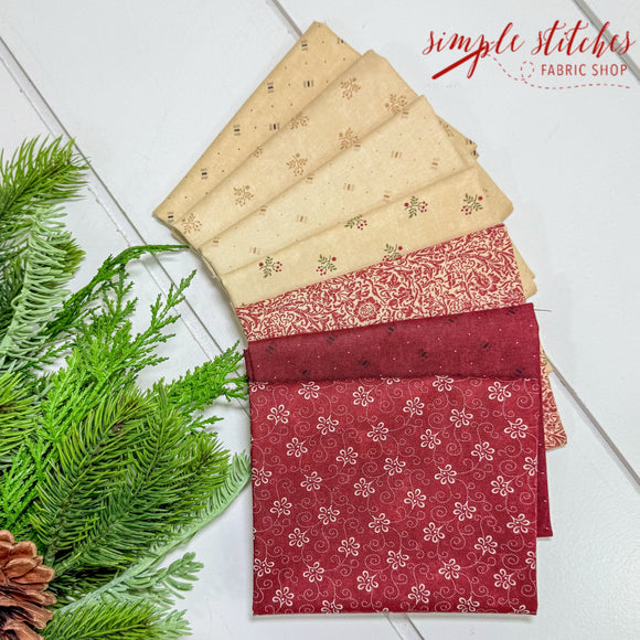A Vintage Christmas Simple Bundle (8) Fat Quarter Bundle