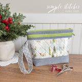 The Maddilyn Pouch Kit - Green Zipper