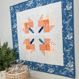 Patchwork Leaves Mini - Denim Backing