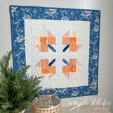 Patchwork Leaves Mini - Denim Backing