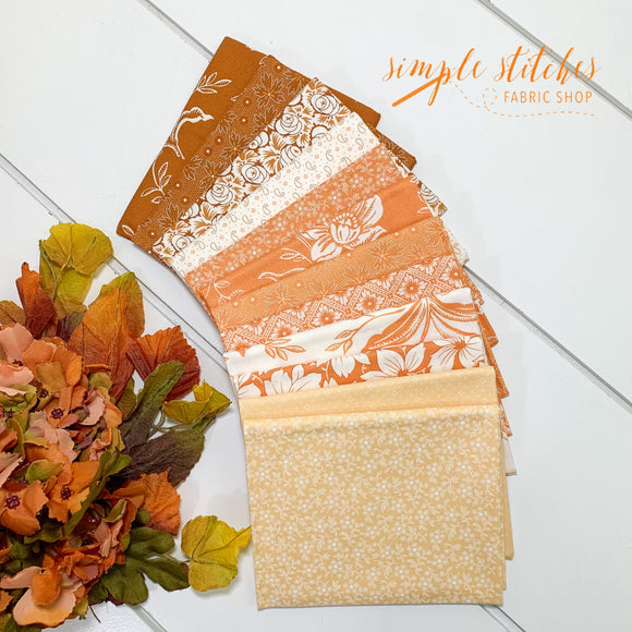 Denim & Daisies Orange Simple Bundle (12) Fat Quarter Bundles