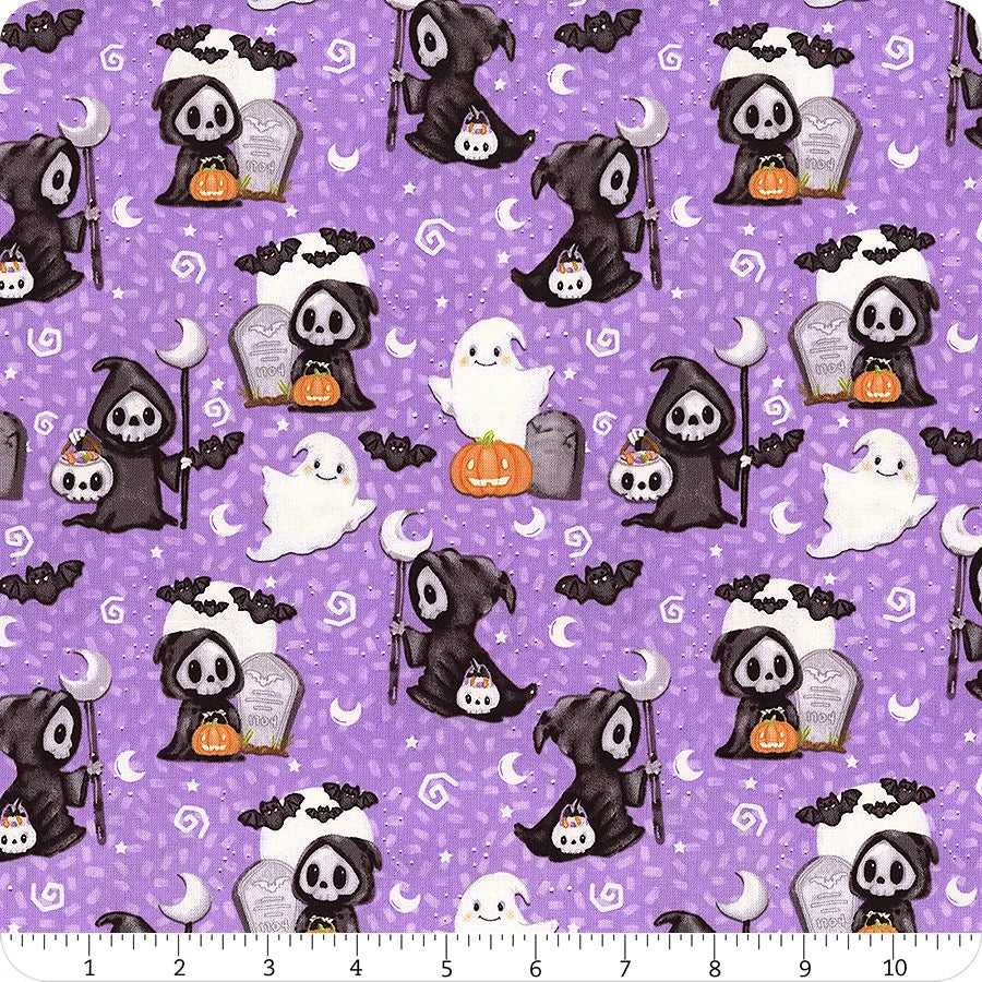 Moonlight Mischief-Glow Yardage for Henry Glass -2561G-55- PRICE PER 1/2 Yard