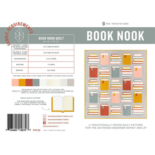 Book Nook Quilt Pattern by Pen Paper Patterns