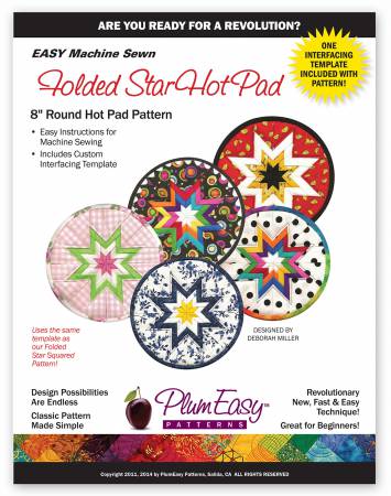 Rounded Folded Star Hot Pad Pattern by Plum Easy