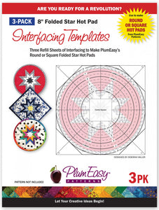 Hot Pad Interfacing Templates 3-Pack by Plum Easy