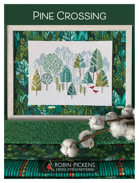 Pine Crossing Cross Stitch Pattern by Robin Pickens - RPCSP PC407