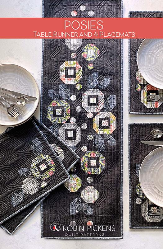 Posies Runner Kit -Midnight & White Backing