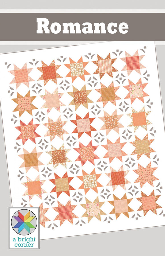 Romance Quilt Paper Pattern by From a Bright Corner in Quilts