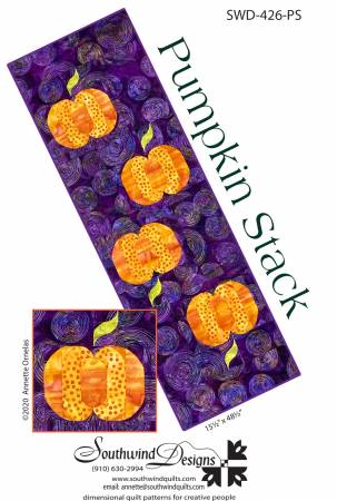 Pumpkin Stack Table Runner by Southwind Designs