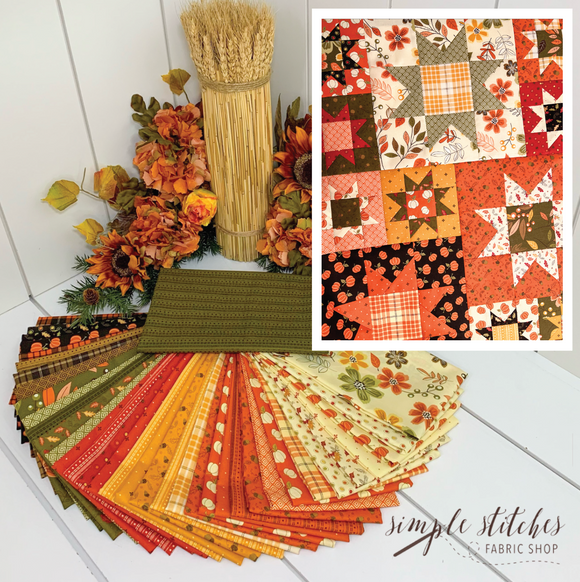 Fall Scrappy Seasons Quilt Kit