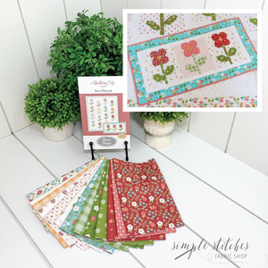 Flower Shoppe MINI Quilt Kit - White Floral Backing