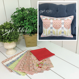 Vintage Tulips Pillow/Mini Quilt Kit