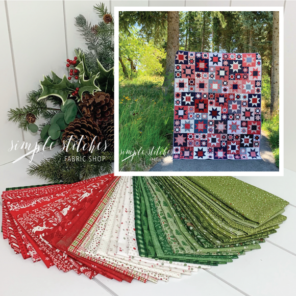 Christmas Scrappy Seasons Quilt Kit